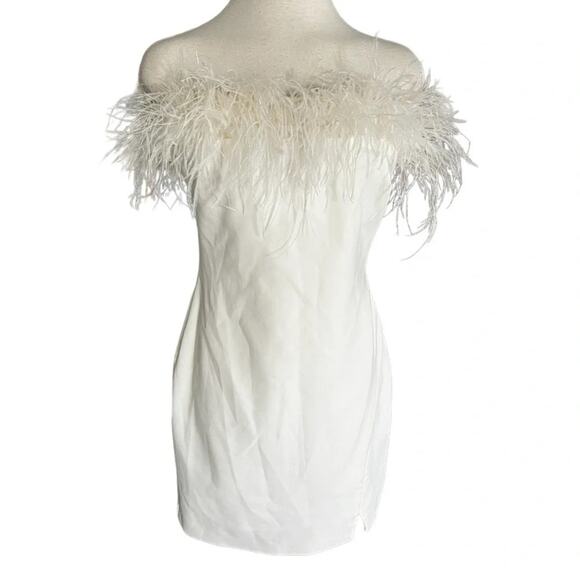 Likely White Off-Shoulder Mini Dress - Picture 2 of 14